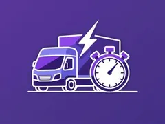Icon representing fast and reliable shipping